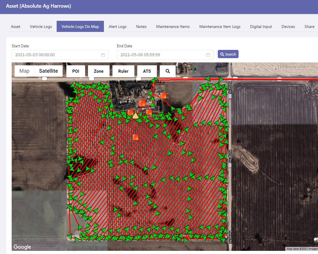 Absolute AG Rentals (Tracking Agricultural Equipment) MAXtrax GPS